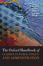 Cover: The Oxford Handbook of Classics in Public Policy and Administration - Oxford University Press