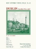 Cover: Dublin, part III, 1756 to 1847 - Royal Irish Academy