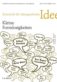 Abbildung von: Zeitschrift für Ideengeschichte Heft VIII/3 Herbst 2014 - C.H.BECK