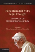 Cover: Pope Benedict XVI's Legal Thought - Cambridge University Press