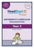 Cover: Year 3 Mathematics Assessment Tests - HeadStart Primary Ltd