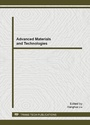 Cover: Advanced Materials and Technologies - Trans Tech Publications Ltd