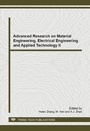 Cover: Advanced Research on Material Engineering, Electrical Engineering and Applied Technology II - Trans Tech Publications Ltd