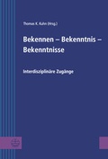 Cover: Bekennen - Bekenntnis - Bekenntnisse - Evangelische Verlagsanstalt
