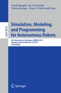 Cover: Simulation, Modeling, and Programming for Autonomous Robots - Springer