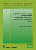 Cover: Adaptation to climate change and sustainable agriculture in West Africa - Margraf