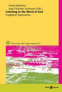 Abbildung von: Listening to the Word of God - Edition Ruprecht