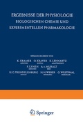 Cover: Ergebnisse der Physiologie Biologischen Chemie und Experimentellen Pharmakologie / Reviews of Physiology Biochemistry and Experimental Pharmacology - Springer