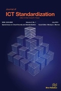 Cover: Journal of Ict Standardization 2-1; Special Issue on Cloud Security and Standardization - River Publishers