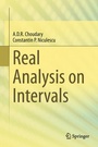Cover: Real Analysis on Intervals - Springer