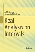Cover: Real Analysis on Intervals - Springer