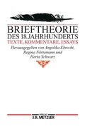 Cover: Brieftheorie des 18. Jahrhunderts - J.B. Metzler