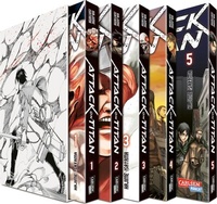 Abbildung von: Attack on Titan, Bände 1-5 im Sammelschuber mit Extra - Carlsen Manga