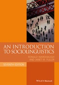 Cover: An Introduction to Sociolinguistics - Wiley-Blackwell