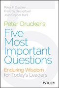 Cover: Peter Drucker's Five Most Important Questions - Jossey-Bass