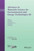 Cover: Advances in Materials Science for Environmental and Energy Technologies III - Wiley