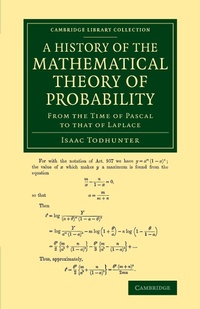 Abbildung von: A History of the Mathematical Theory of Probability - Cambridge University Press