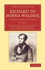 Cover: Richard to Minna Wagner - Cambridge University Press