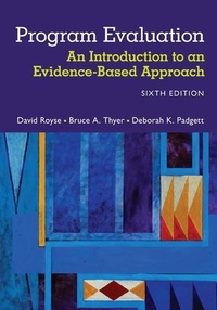 Enlarge image Cover: Program Evaluation - Brooks/Cole
