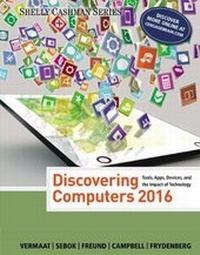 Enlarge image Cover: Discovering Computers A (c)2016 - Course Technology Inc