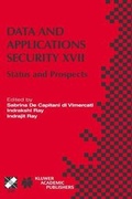 Cover: Data and Applications Security XVII - Springer