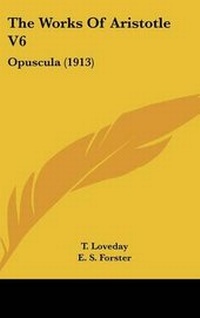 Enlarge image Cover: The Works Of Aristotle V6 - Kessinger Publishing