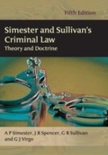 Cover: Simester and Sullivan's Criminal Law - Hart Publishing