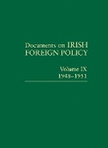 Cover: Documents on Irish Foreign Policy, v. 9: 1948-1951 - Royal Irish Academy