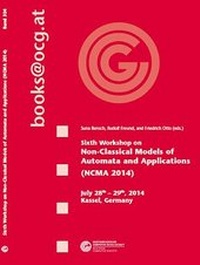 Enlarge image Cover: 6th Workshop on Non-Classical Models of Automata and Applications - Oesterreichische Computer Gesellschaft