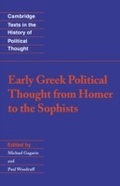 Cover: Early Greek Political Thought from Homer to the Sophists - Cambridge University Press