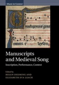 Cover: Manuscripts and Medieval Song - Cambridge University Press