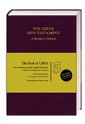Cover: The Greek New Testament. A Reader's Edition - Deutsche Bibelgesellschaft