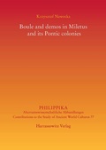 Cover: Boule and demos in Miletus and its Pontic colonies - Harrassowitz Verlag