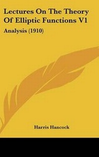 Abbildung von: Lectures On The Theory Of Elliptic Functions V1 - Kessinger Publishing