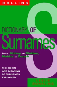 Enlarge image Cover: Collins Dictionary Of Surnames - Collins