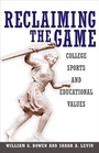 Cover: Reclaiming the Game - Princeton University Press