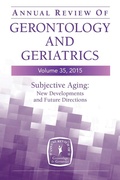 Cover: Annual Review of Gerontology and Geriatrics, Volume 35, 2015 - Springer Publishing Company