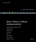 Cover: Queer Theory Without Antinormativity - Duke University Press