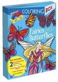 Cover: Fairies and Butterflies 3-D Coloring Box - Dover Publications Inc.