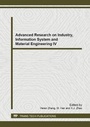 Cover: Advanced Research on Industry, Information System and Material Engineering IV - Trans Tech Publications Ltd