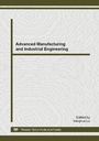 Cover: Advanced Manufacturing and Industrial Engineering - Trans Tech Publications Ltd