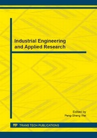 Enlarge image Cover: Industrial Engineering and Applied Research - Trans Tech Publications Ltd