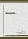 Cover: Applied Power and Energy Technology II - Trans Tech Publications Ltd