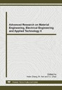 Cover: Advanced Research on Material Engineering, Electrical Engineering and Applied Technology II - Trans Tech Publications Ltd