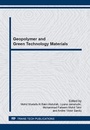 Cover: Geopolymer and Green Technology Materials - Trans Tech Publications Ltd