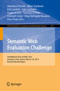 Cover: Semantic Web Evaluation Challenge - Springer