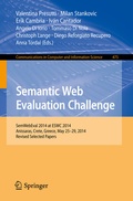 Cover: Semantic Web Evaluation Challenge - Springer