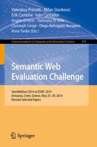 Enlarge image Cover: Semantic Web Evaluation Challenge - Springer