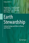 Cover: Earth Stewardship - Springer