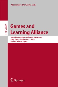 Enlarge image Cover: Games and Learning Alliance - Springer